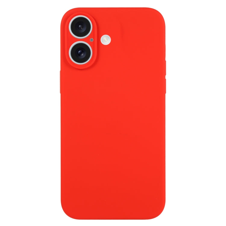 Pure Color Liquid Silicone Fine Pore Phone Case, For iPhone 16