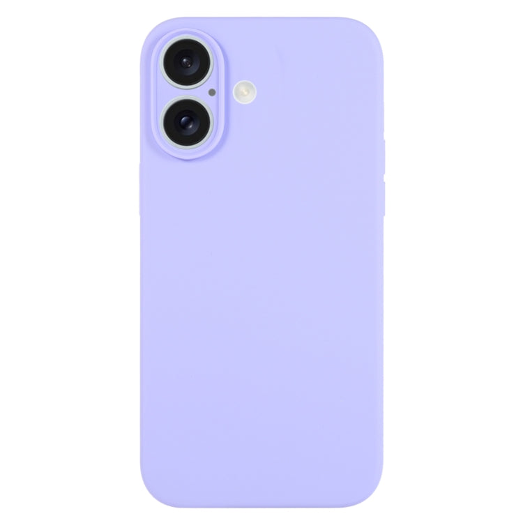 Pure Color Liquid Silicone Fine Pore Phone Case, For iPhone 16