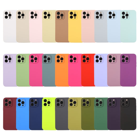 Pure Color Liquid Silicone Fine Pore Phone Case, For iPhone 14