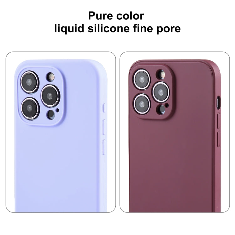 Pure Color Liquid Silicone Fine Pore Phone Case, For iPhone 16 Pro Max