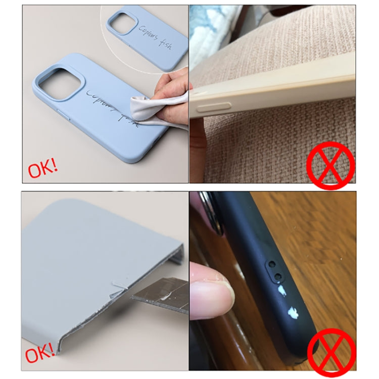 Pure Color Liquid Silicone Fine Pore Phone Case, For iPhone 15 Pro