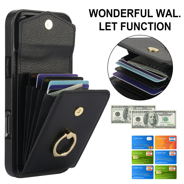 Ring Holder RFID Card Slot Phone Case, For iPhone 16 Pro Max, For iPhone 16 Pro, For iPhone 16 Plus, For iPhone 16, For iPhone 15 Pro Max, For iPhone 15 Pro