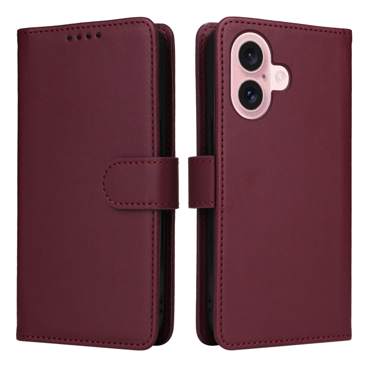 BETOPNICE BN-005 2 in 1 Detachable Imitate Genuine Leather Phone Case, For iPhone 16 Pro Max, For iPhone 16 Pro, For iPhone 16 Plus, For iPhone 16, For iPhone 15 Pro Max, For iPhone 15 Pro