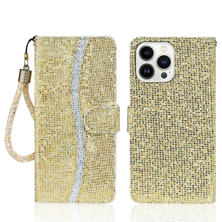 Glitter Powder Filp Leather Phone Case, For iPhone 16 Pro Max, For iPhone 16 Pro, For iPhone 16 Plus, For iPhone 16, For iPhone 15 Pro Max, For iPhone 15 Pro