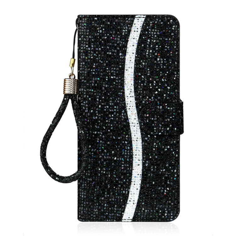 Glitter Powder Filp Leather Phone Case, For iPhone 16 Pro Max, For iPhone 16 Pro, For iPhone 16 Plus, For iPhone 16, For iPhone 15 Pro Max, For iPhone 15 Pro