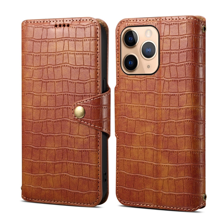 Denior Crocodile Texture Oil Edge Leather Phone Case, For iPhone 12 Pro Max, For iPhone 12 Pro, For iPhone 11 Pro Max, For iPhone 11, For iPhone 11 Pro