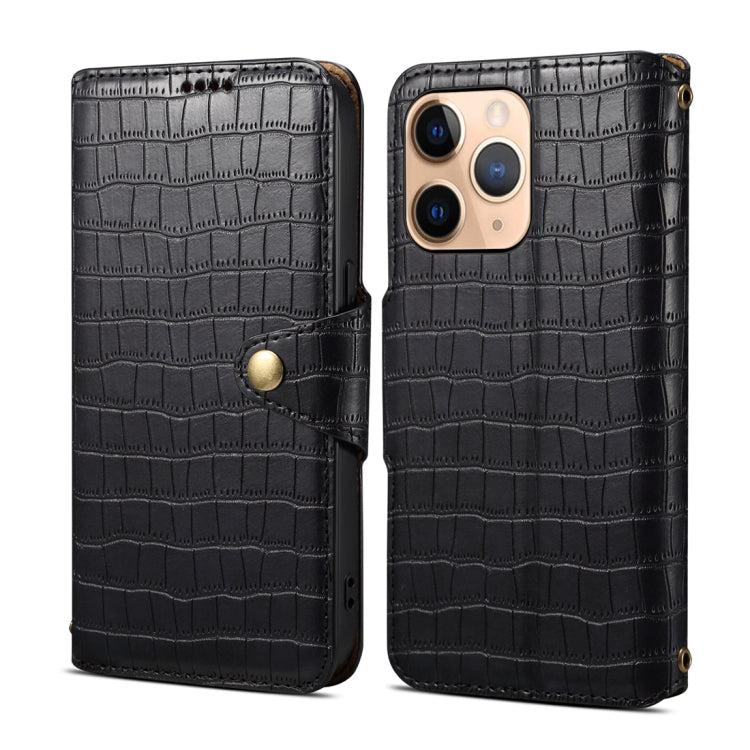 Denior Crocodile Texture Oil Edge Leather Phone Case, For iPhone 12 Pro Max, For iPhone 12 Pro, For iPhone 11 Pro Max, For iPhone 11, For iPhone 11 Pro