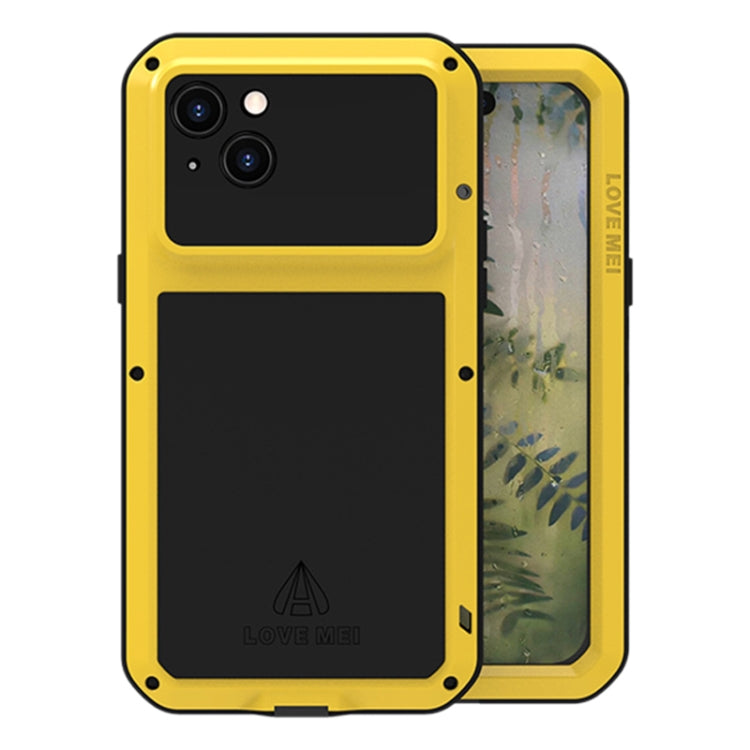 LOVE MEI Metal Shockproof Life Waterproof Dustproof Phone Case, For iPhone 15 Plus, For iPhone 15