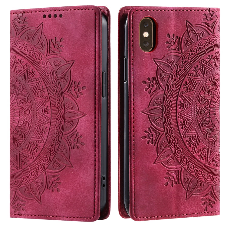 Totem Embossed Magnetic Leather Phone Case, For iPhone 12 mini, For iPhone 11 Pro Max, For iPhone 11, For iPhone 11 Pro, For iPhone XS / S