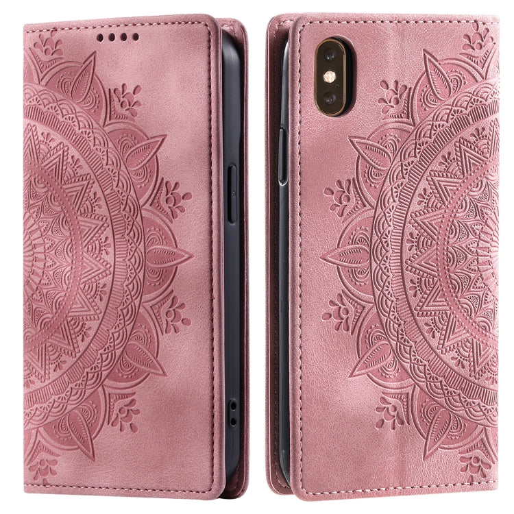 Totem Embossed Magnetic Leather Phone Case, For iPhone 12 mini, For iPhone 11 Pro Max, For iPhone 11, For iPhone 11 Pro, For iPhone XS / S