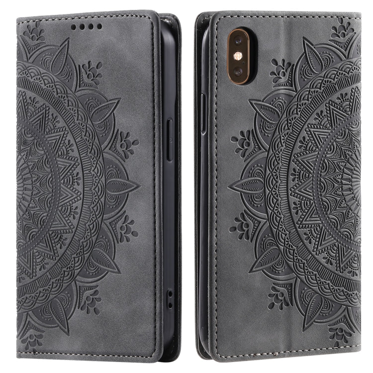 Totem Embossed Magnetic Leather Phone Case, For iPhone XR, For iPhone XS Max, For iPhone 8 Plus / 7 Plus