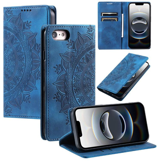 Totem Embossed Magnetic Leather Phone Case, For iPhone 16e, For iPhone 16 Pro Max, For iPhone 16 Pro, For iPhone 16 Plus, For iPhone 16