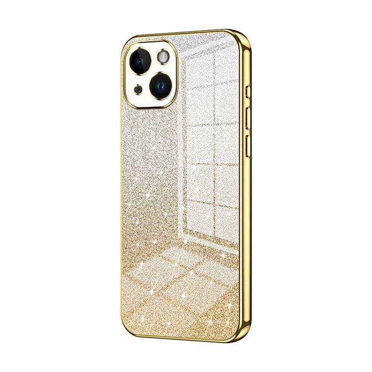 Gradient Glitter Powder Electroplated Phone Case, For iPhone 14 Plus, For iPhone 14, For iPhone 14 Pro, For iPhone 14 Pro Max