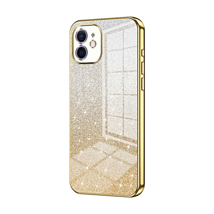 Gradient Glitter Powder Electroplated Phone Case, For iPhone 12, For iPhone 12 Pro Max, For iPhone 12 Pro, For iPhone 11 Pro Max