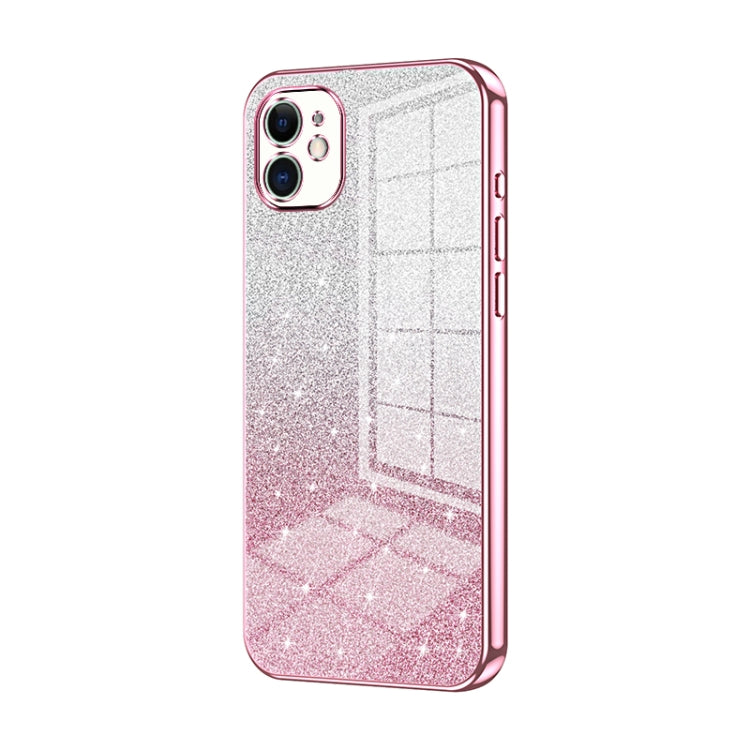 Gradient Glitter Powder Electroplated Phone Case, For iPhone 11, For iPhone 11 Pro, For iPhone X / XS, For iPhone XR