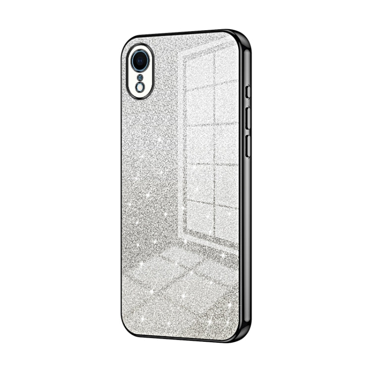 Gradient Glitter Powder Electroplated Phone Case, For iPhone 11, For iPhone 11 Pro, For iPhone X / XS, For iPhone XR