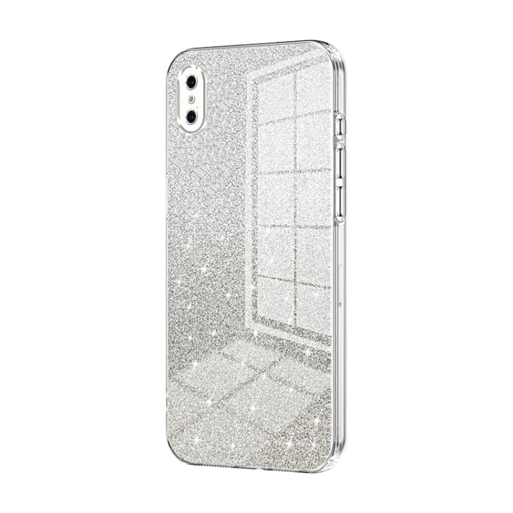 Gradient Glitter Powder Electroplated Phone Case, For iPhone XS Max, For iPhone 8 Plus / 7 Plus