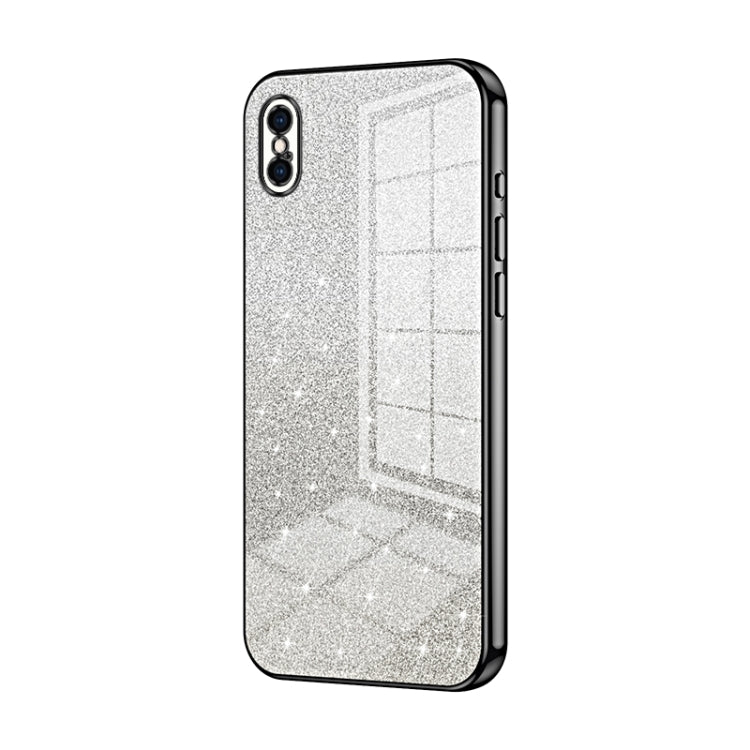 Gradient Glitter Powder Electroplated Phone Case, For iPhone XS Max, For iPhone 8 Plus / 7 Plus