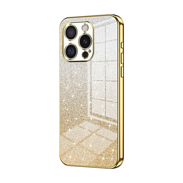 Gradient Glitter Powder Electroplated Phone Case, For iPhone 16 Pro Max, For iPhone 16 Pro, For iPhone 16 Plus, For iPhone 16