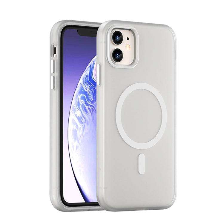 MagSafe Frosted Translucent TPU + PC Full Coverage Phone Case, For iPhone 11, For iPhone 11 Pro