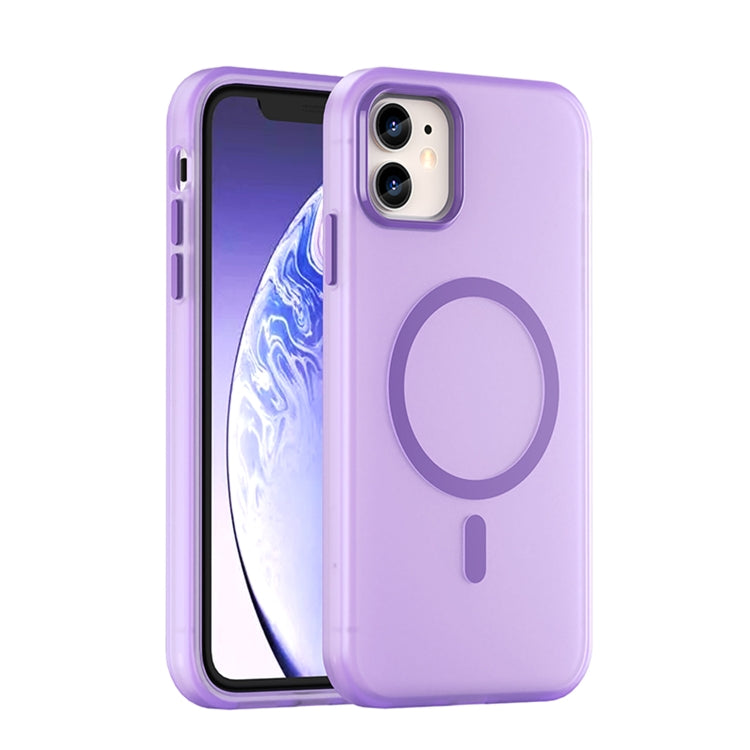 MagSafe Frosted Translucent TPU + PC Full Coverage Phone Case, For iPhone 11, For iPhone 11 Pro