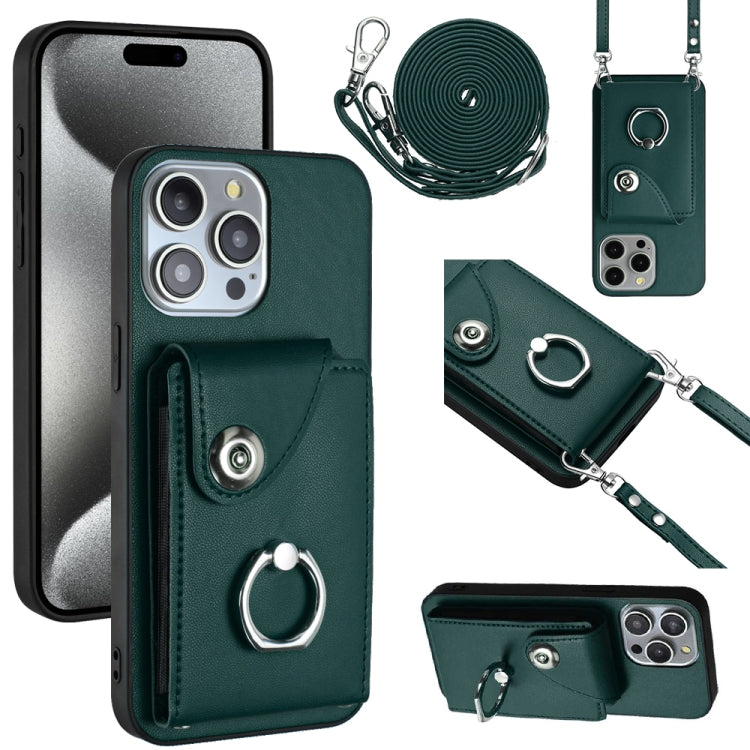 Organ Card Bag Ring Holder Phone Case with Long Lanyard, For iPhone 13, For iPhone 13 mini, For iPhone 12, For iPhone 12 Pro Max, For iPhone 12 Pro