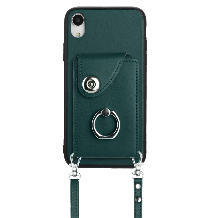 Organ Card Bag Ring Holder Phone Case with Long Lanyard, For iPhone XR, For iPhone XS Max, For iPhone 8 Plus / 7 Plus