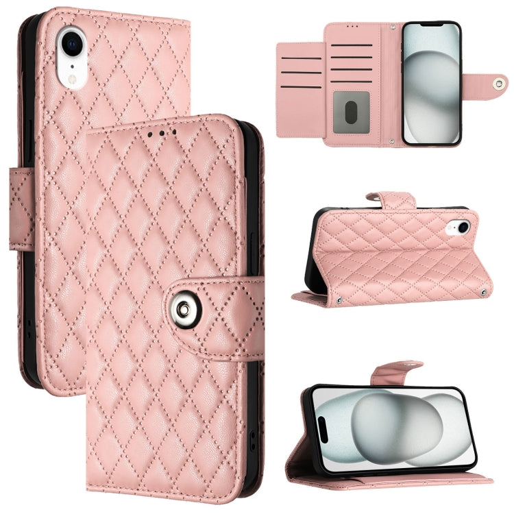 Rhombic Texture Flip Leather Phone Case with Lanyard, For iPhone 11, For iPhone 11 Pro, For iPhone XS / X, For iPhone XR, For iPhone XS Max