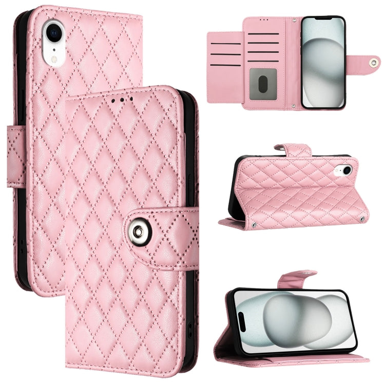 Rhombic Texture Flip Leather Phone Case with Lanyard, For iPhone 11, For iPhone 11 Pro, For iPhone XS / X, For iPhone XR, For iPhone XS Max