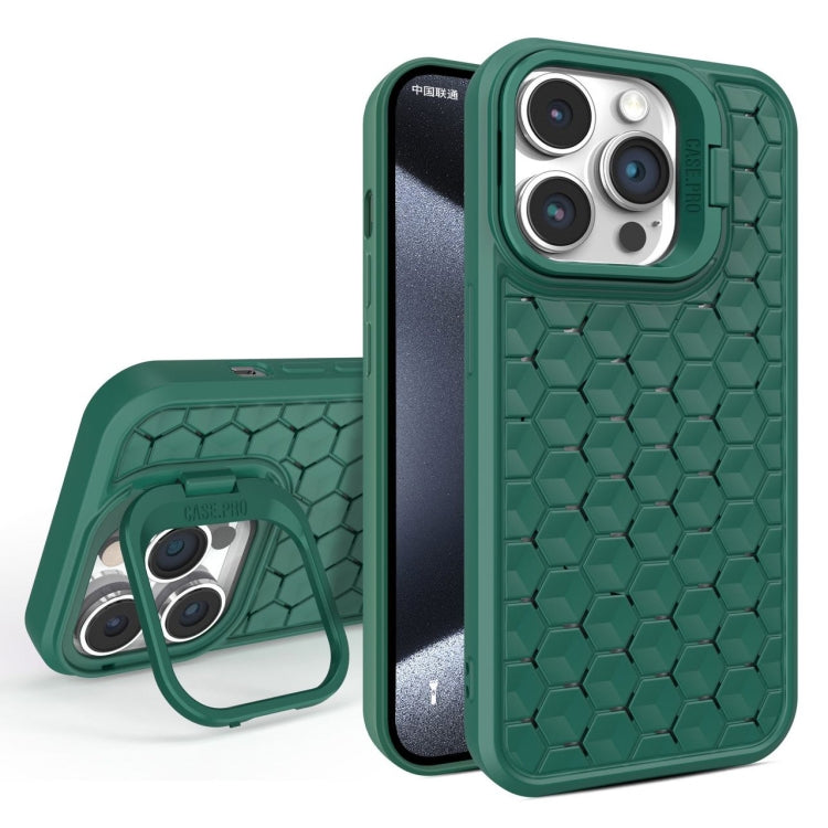 Honeycomb Radiating Lens Holder Magsafe Phone Case, For iPhone 15 Pro, For iPhone 15 Plus, For iPhone 15, For iPhone 14 Plus, For iPhone 14