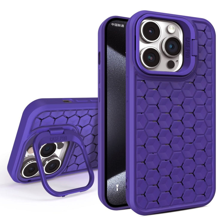 Honeycomb Radiating Lens Holder Magsafe Phone Case, For iPhone 16 Pro Max, For iPhone 16 Pro, For iPhone 16 Plus, For iPhone 16, For iPhone 15 Pro Max