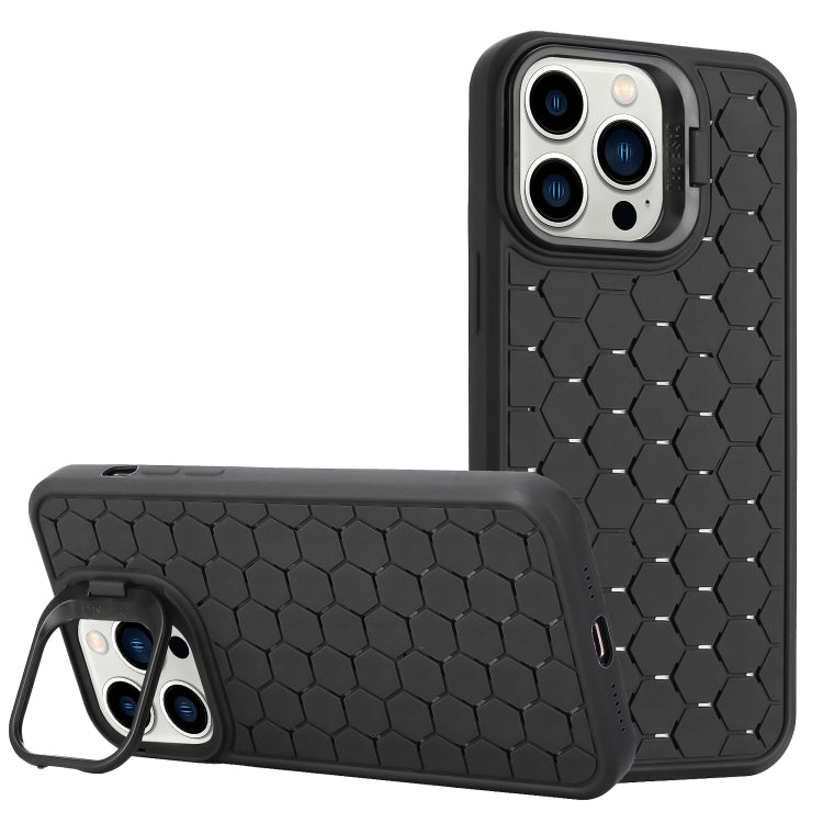 Honeycomb Radiating Lens Holder Magsafe Phone Case, For iPhone 16 Pro Max, For iPhone 16 Pro, For iPhone 16 Plus, For iPhone 16, For iPhone 15 Pro Max