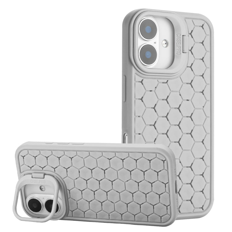 Honeycomb Radiating Lens Holder Magsafe Phone Case, For iPhone 16 Pro Max, For iPhone 16 Pro, For iPhone 16 Plus, For iPhone 16, For iPhone 15 Pro Max