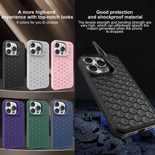 Honeycomb Radiating Lens Holder Magsafe Phone Case, For iPhone 15 Pro, For iPhone 15 Plus, For iPhone 15, For iPhone 14 Plus, For iPhone 14