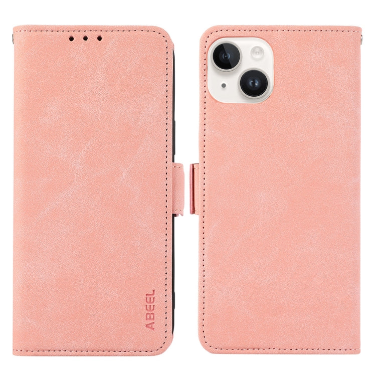 ABEEL Frosted Magnetic RFID Leather Phone Case, For iPhone 15 Pro Max, For iPhone 15 Pro, For iPhone 15 Plus, For iPhone 15, For iPhone 14 Plus