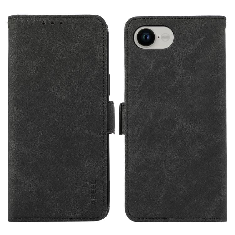 ABEEL Frosted Magnetic RFID Leather Phone Case, For iPhone 16e, For iPhone 16 Pro Max, For iPhone 16 Pro, For iPhone 16 Plus, For iPhone 16