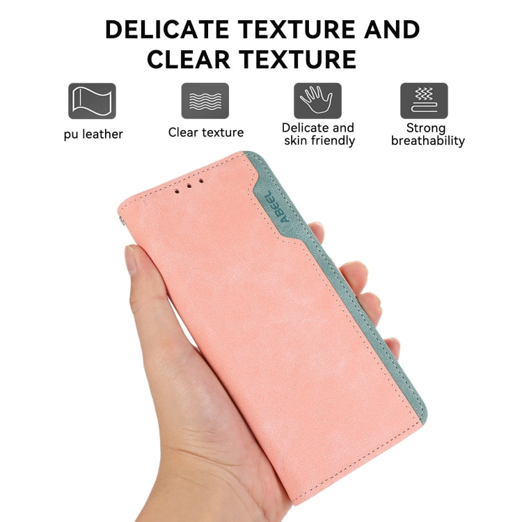 ABEEL Color Block Magnetic RFID Leather Phone Case, For iPhone 13, For iPhone 12 / 12 Pro, For iPhone 12 Pro Max