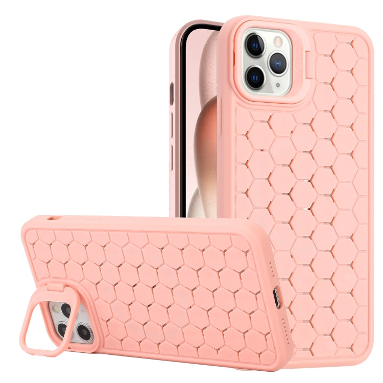 Honeycomb Radiating Lens Holder TPU Phone Case, For iPhone 12, For iPhone 12 Pro Max, For iPhone 12 Pro, For iPhone 11 Pro Max, For iPhone 11