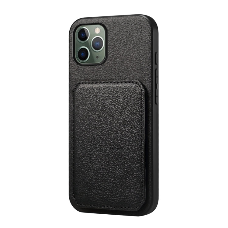 D04 Calf Texture Dual Card Slot Holder Phone Case, For iPhone 12, For iPhone 12 Pro Max, For iPhone 12 Pro, For iPhone 11 Pro Max, For iPhone 11, For iPhone 11 Pro, For iPhone X / XS, For iPhone XR