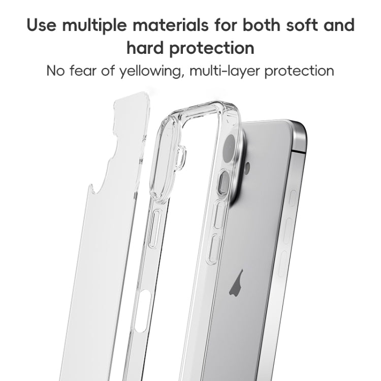 ZGA Magsafe Clear PC Hybrid TPU Phone Case, For iPhone 16 Pro Max, For iPhone 16 Pro, For iPhone 16 Plus, For iPhone 16, For iPhone 15 Pro Max, For iPhone 15 Pro, For iPhone 15 Plus, For iPhone 15