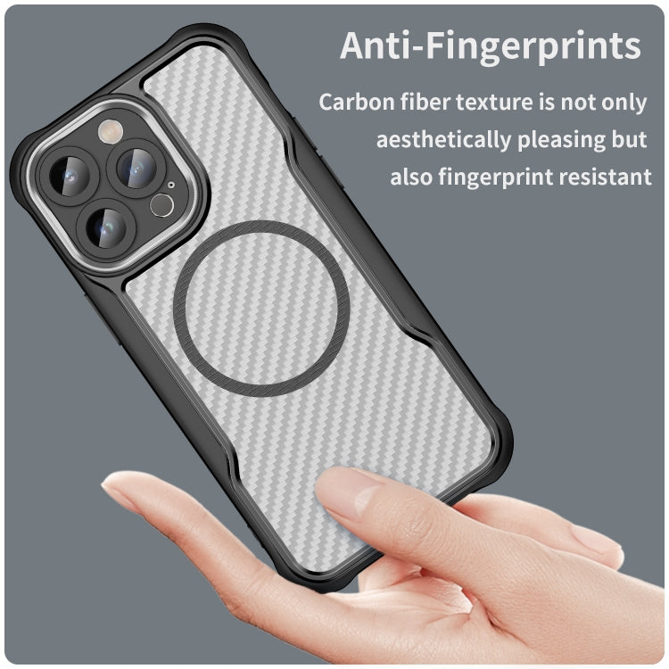 Carbon Fiber Texture MagSafe Translucent Phone Case, For iPhone 12 Pro, For iPhone 11 Pro Max, For iPhone 11, For iPhone 11 Pro