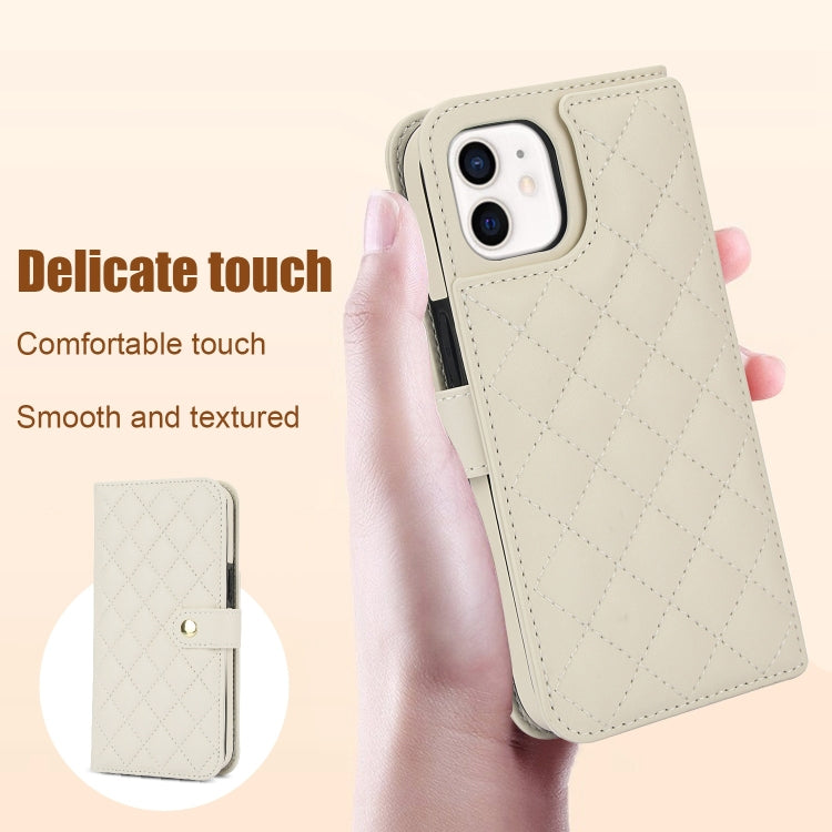 Crossbody Multifunction Rhombic Leather Phone Case, For iPhone 12 / 12 Pro, For iPhone 12 Pro Max, For iPhone 12 mini, For iPhone 11 Pro Max