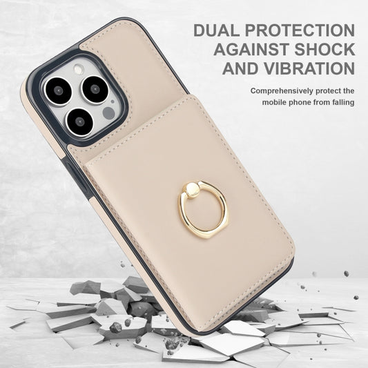 RFID Anti-theft Card Ring Holder Phone Case, For iPhone 15 Pro Max, For iPhone 15 Pro, For iPhone 15 Plus, For iPhone 15