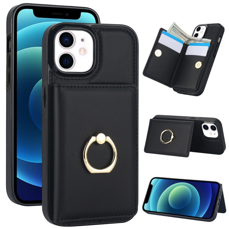 RFID Anti-theft Card Ring Holder Phone Case, For iPhone 14 Plus, For iPhone 14/13, For iPhone 14 Pro, For iPhone 14 Pro Max