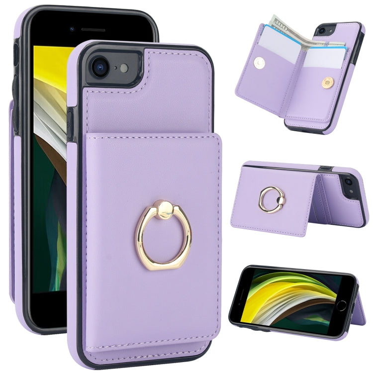 RFID Anti-theft Card Ring Holder Phone Case, For iPhone SE 2022/SE 2020/6/7/8, For iPhone 13 Pro Max, For iPhone 13 Pro, For iPhone 13 mini