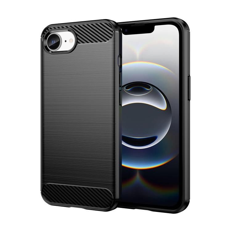 Brushed Texture Carbon Fiber TPU Phone Case, For iPhone 16 Pro Max, For iPhone 16 Pro, For iPhone 16 Plus, For iPhone 16, iPhone 16e