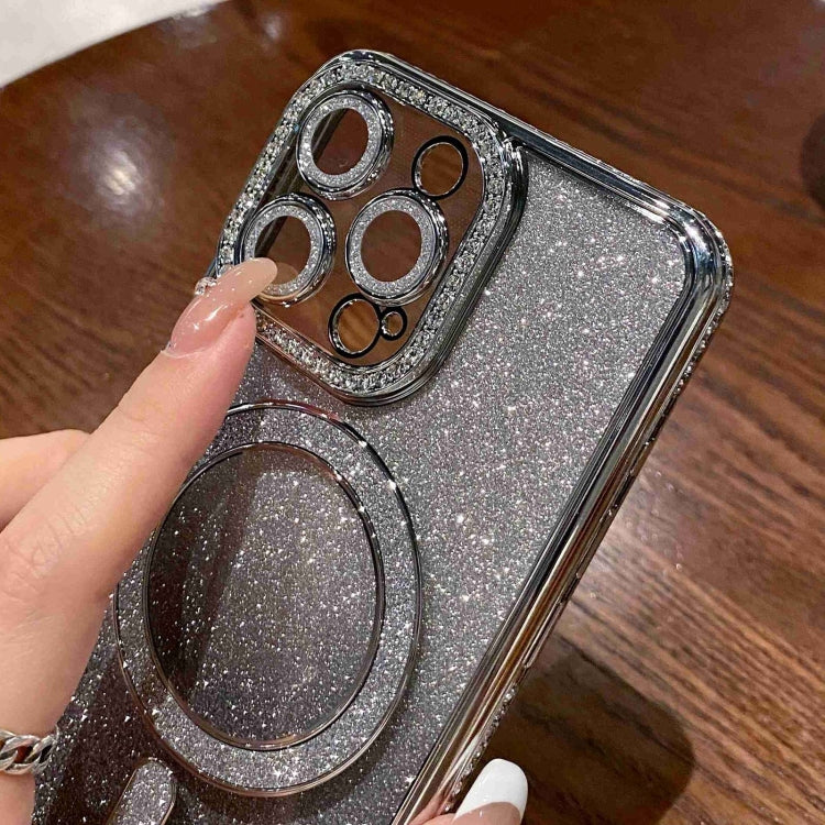 Diamond Gradient Glitter Plated MagSafe Phone Case, For iPhone 16 Pro Max, For iPhone 16 Pro, For iPhone 16 Plus, For iPhone 16, For iPhone 15 Pro Max