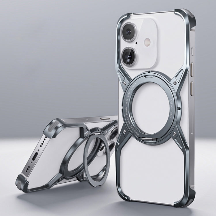 Aluminum Alloy Frameless 360-Degree Rotating Phone Case, For iPhone 16 Pro Max, For iPhone 16 Pro, For iPhone 16, For iPhone 15 Pro Max, For iPhone 13 Pro / 14 Pro / 15 Pro, For iPhone 13 / 14 / 15, For iPhone 13 Pro Max / 14 Pro Max