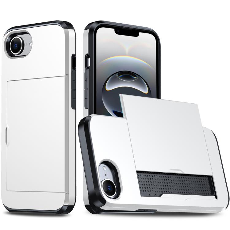 Shockproof Armor Phone Case with Card Slot, iPhone 16e