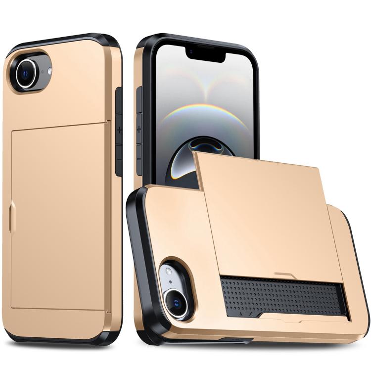 Shockproof Armor Phone Case with Card Slot, iPhone 16e